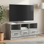 vidaXL Meuble TV Sonoma gris 102 x 34 5 x 47 cm Bois d'ingénierie