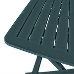 vidaXL Ensemble de bistro pliable 3 Pièces Plastique Vert