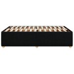 vidaXL Cadre de lit noir 120x190 cm tissu