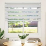 vidaXL Store zèbre blanc 150x100 cm largeur du tissu 145 9cm polyester