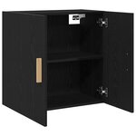 vidaXL Meuble mural Chêne noir 60 x 30 x 60 cm Bois d'ingénierie