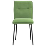 vidaXL Chaises à manger lot de 6 vert clair velours