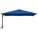 vidaXL Parasol de jardin Bleu  Noir 248.5 x 247.5 x 160 cm