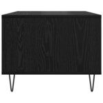 vidaXL Table basse Chêne noir 60 x 50 x 40 cm Bois d'ingénierie
