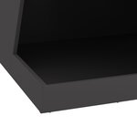 vidaXL braséro avec rangement pour bûches - noir 50 x 50 x 100 cm - en acier
