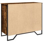 vidaXL Buffet chêne fumé 91x35 5x74 5 cm bois d'ingénierie