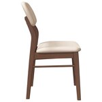 vidaXL Chaises à manger coussins 2 Pièces marron bois massif caoutchouc