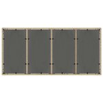 vidaXL Ensemble de salle à manger pour jardin 9 Pièces Beige Poly rotin