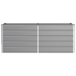 vidaXL Jardinière Gris clair 480 x 50 x 45 cm Acier galvanisé