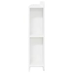 vidaXL Cabinet de Tête de Lit avec stockage Blanc Bois d'ingénierie