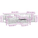 vidaXL Ensemble de canapés d'extérieur 7 pc Blanc et Beige Polyester