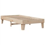 vidaXL Lit bibliothèque sans matelas 75x190 cm bois de pin massif