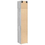 vidaXL Armoire de rangement mince sonoma gris 40x42 5x225 cm