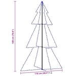 vidaXL Arbre de Noël cône 240 LED d'intérieur/d'extérieur 118x180 cm