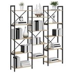 vidaXL Étagère Chêne Sonoma 156 x 25 x 167 cm Bois d'ingénierie