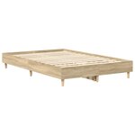 vidaXL Cadre de lit sans matelas chêne sonoma 140x190 cm