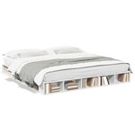 vidaXL Cadre de lit sans matelas blanc 200x200 cm