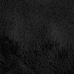 vidaXL Tapis en Fourrure Synthétique de Lapin Olite Noir 240 x 340 cm