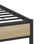 vidaXL Cadre de lit sans matelas chêne sonoma 120x200 cm