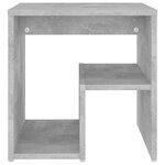 vidaXL Tables de chevet 2 Pièces gris béton 40x30x40 cm bois d'ingénierie