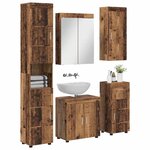 vidaXL Ensemble de mobilier de salle de bain TULUM Bois ancien