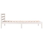 vidaXL Cadre de lit sans matelas 90x190 cm blanc
