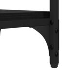 vidaXL Table d'appoint Chêne noir 40 x 30 x 75 cm Bois d'ingénierie