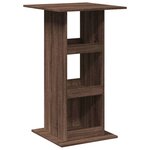 vidaXL Table de bar avec rangement chêne marron bois d’ingénierie
