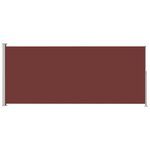Vidaxl auvent latéral rétractable de patio 220x500 cm marron