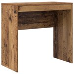 vidaXL Bureau avec tiroir avec étagère avec stockage 2 Pièces Bois ancien