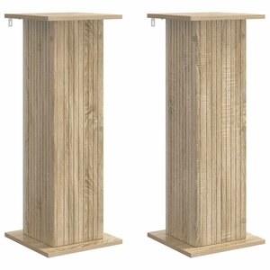 vidaXL Support de Plante 2 pc Chêne Sonoma 30 5 x 30 x 80 5 cm