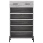 vidaXL Armoire à chaussures sonoma gris 60x35x105 cm bois d'ingénierie