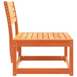 vidaXL Canapé de jardin cire marron bois de pin massif