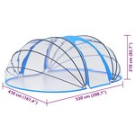 vidaXL Dôme de piscine ovale 530x410x210 cm