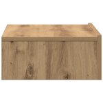 vidaXL Table de chevet chêne artisanal 60x35 cm bois d’ingénierie