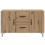 vidaXL Buffet Chêne artisanal 100 x 36 x 60 cm Bois d'ingénierie