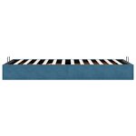 vidaXL Cadre de lit ottoman sans matelas bleu foncé 100x200 cm velours