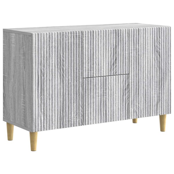 vidaXL Buffet Sonoma gris 89 x 34 5 x 60 cm Bois d'ingénierie
