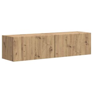 vidaXL Meuble TV mural 2 Pièces Chêne artisan 60 x 31 x 29.5 cm