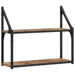 vidaXL Étagère Murale Bois ancien 60 x 21 x 51 cm Bois d'ingénierie