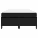 vidaXL Cadre de lit avec matelas Noir 120 x 190 cm tissu