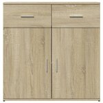 vidaXL Buffet chêne sonoma 79x38x80 cm bois d'ingénierie