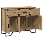 vidaXL Buffet Artisan en chêne 97x32 5x74 5 cm Bois d'ingénierie