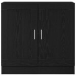 vidaXL Meuble de Bibliothèque Chêne noir 82.5 x 30.5 x 80 cm