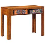 vidaXL Bureau avec tiroir Marron 100 x 50 x 75 cm Bois d'acacia massif