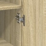 vidaXL Buffet haut chêne sonoma 40x42 5x185 cm bois d'ingénierie