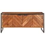 vidaXL Table basse 90x55x40 cm bois massif d'acacia