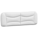 vidaXL Cadre de lit sans matelas blanc et noir 160x200 cm similicuir