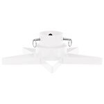 vidaXL Support de sapin de Noël Blanc 47x47x13 5 cm