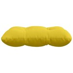 vidaXL Coussins de siège 4 Pièces Jaune clair 40 x 40 x 12 cm tissu